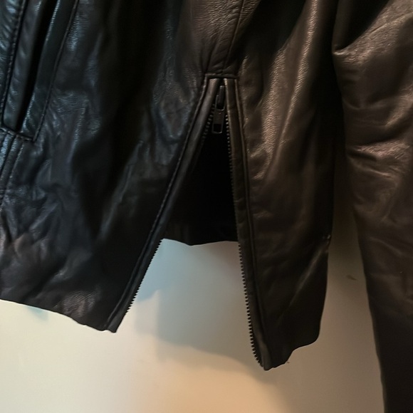 Kenneth Cole Reaction Leather Black Jacket Mens size large - Picture 8 of 8